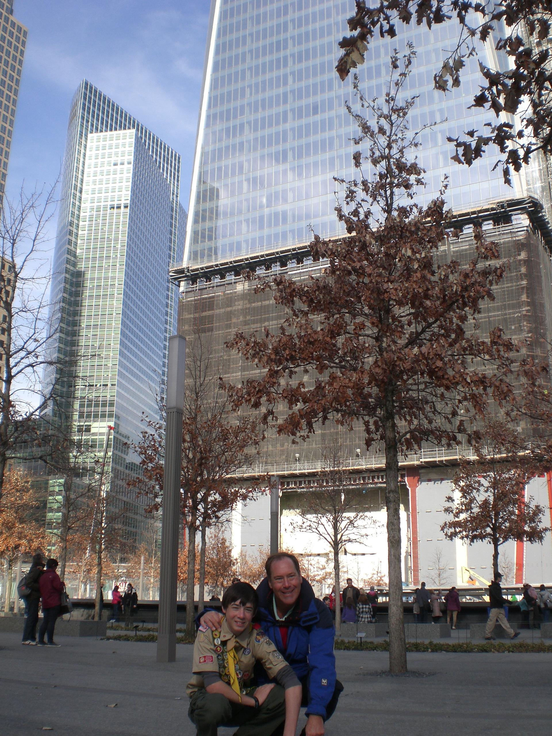 connecting the steel  (33) Andrew & Dad at NYC Memorial