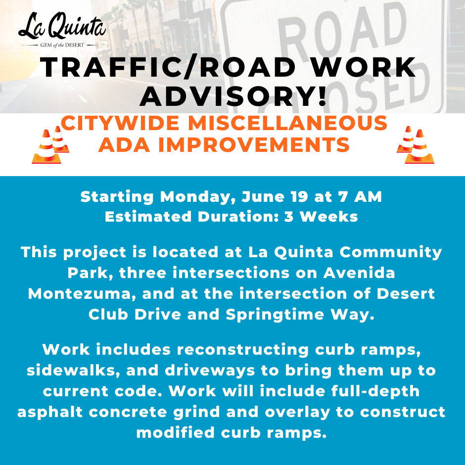 Roadwork Advisory 6.16.23