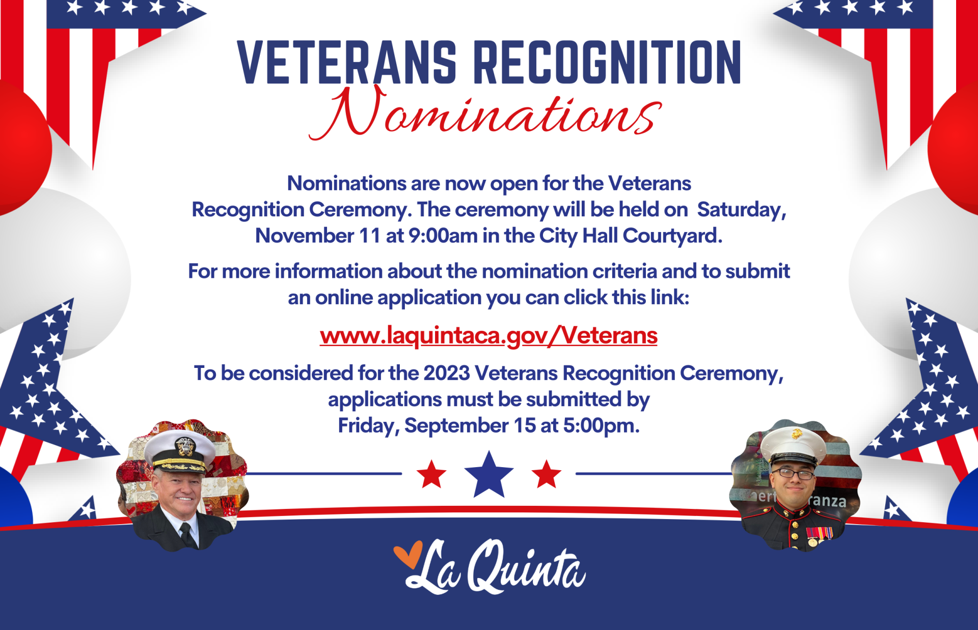 Veterans Nominations 2023