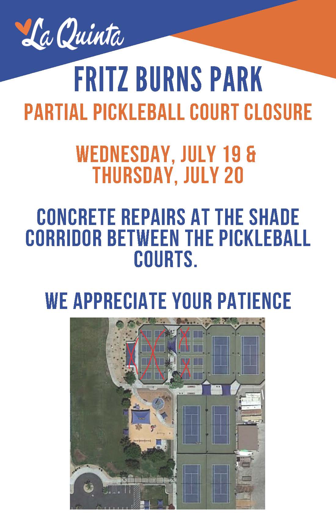 FB Park Court Closures