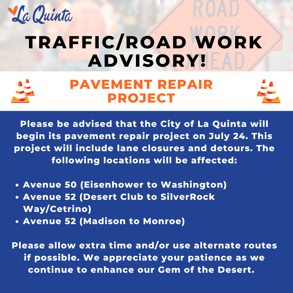 Traffic Advisory Pavement 7.19.23