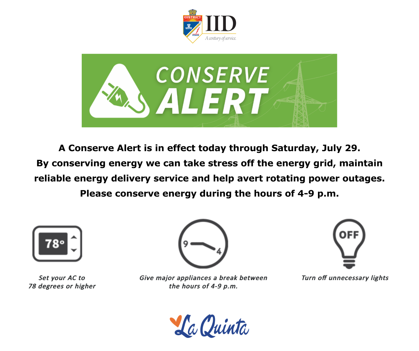 Conserve Alert 7.27.23