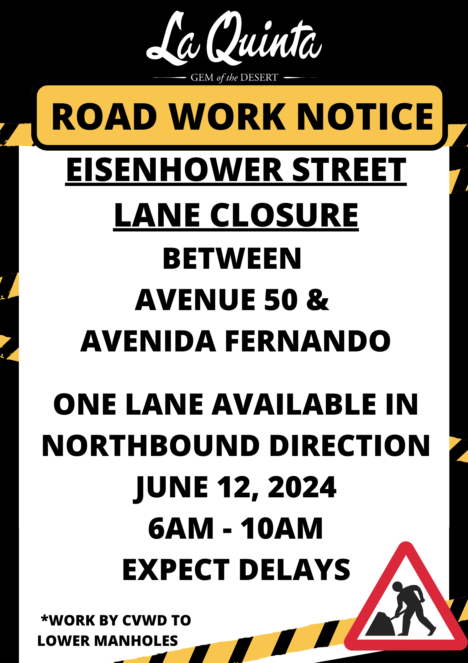 Eisenhower Street Notice