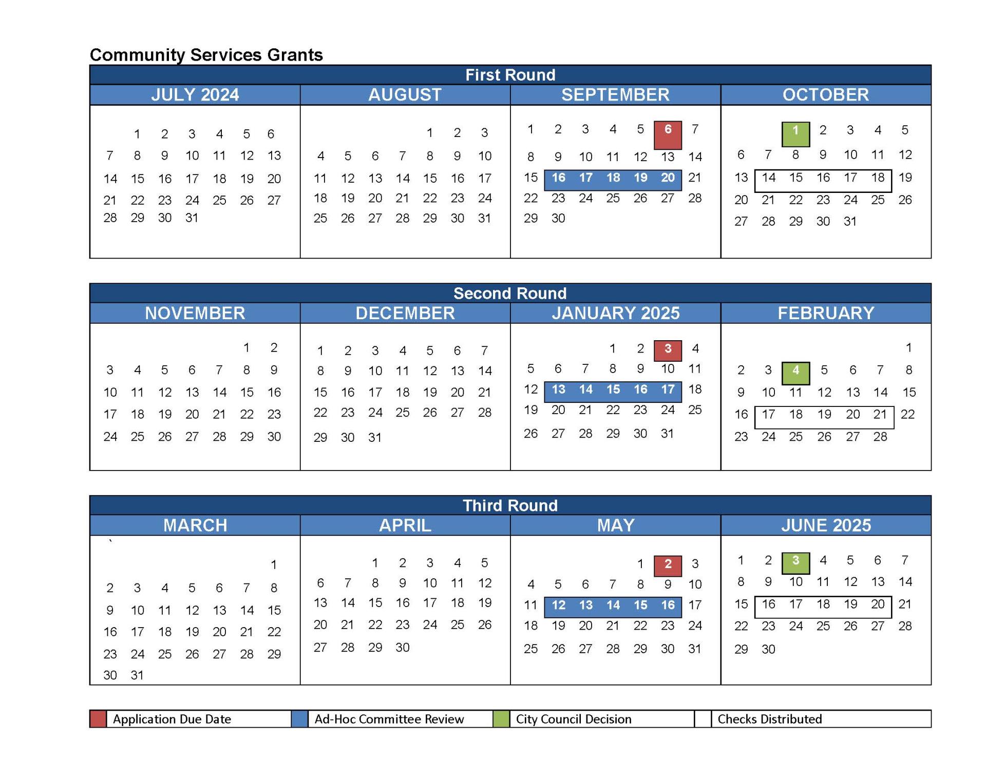 Trimester Calendar 2024-25