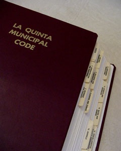 La Quinta Municipal Code Photo of Book