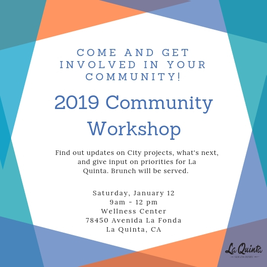 Community Workshop Invite - January 2019