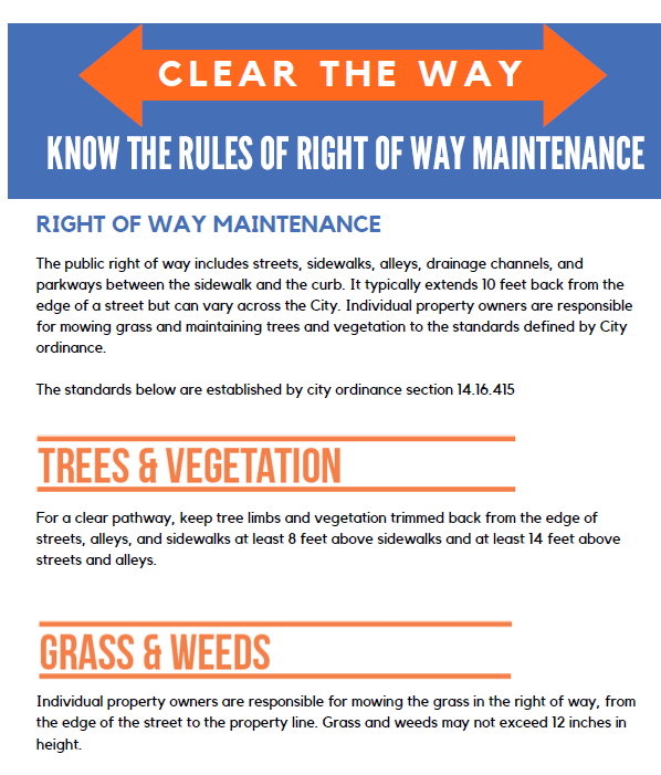 Right of way Maintenance