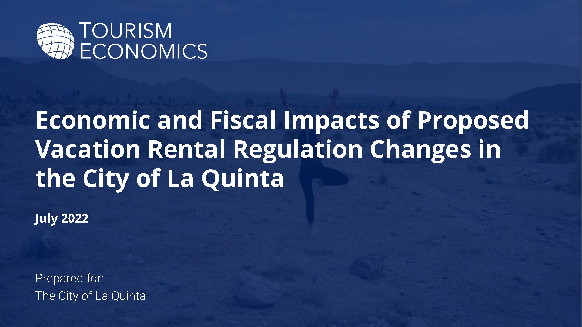 Economic Impacts of Proposed STVR Regulations_July 2022